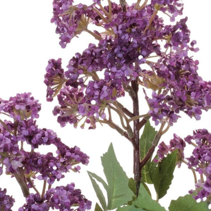 Set of four 4" Purple Green And Brown Flowering Artificial Tree