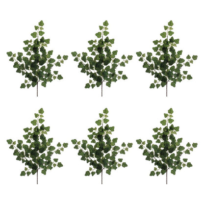 Set of Six 2" Green Artificial Foliage Tree