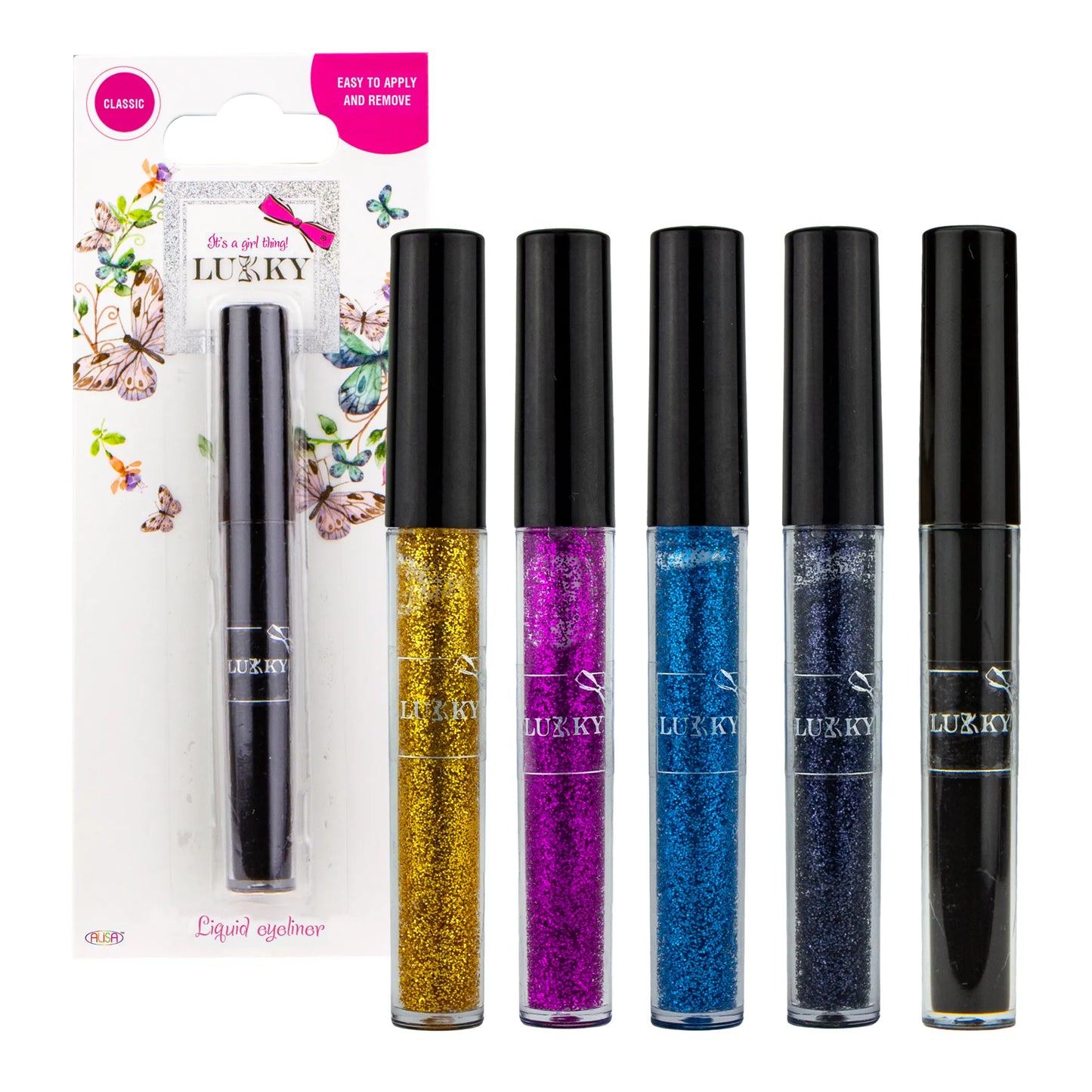 LUKKY Peel-off nail polish, set of 7 x 0.19 fl.oz.