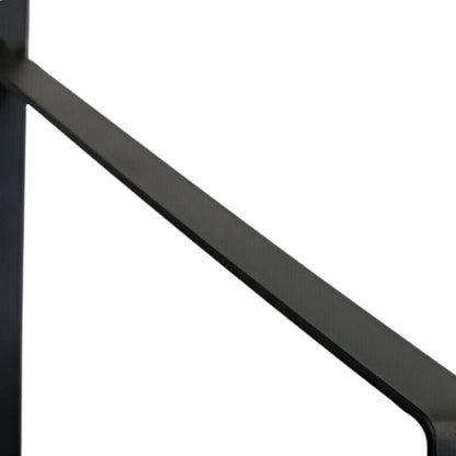 8" Set Of Two Black Metal Wall Mounted Shelf Brackets