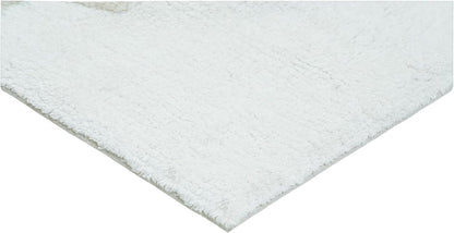 32" Pink And White Cotton Flamingo Bath Rug