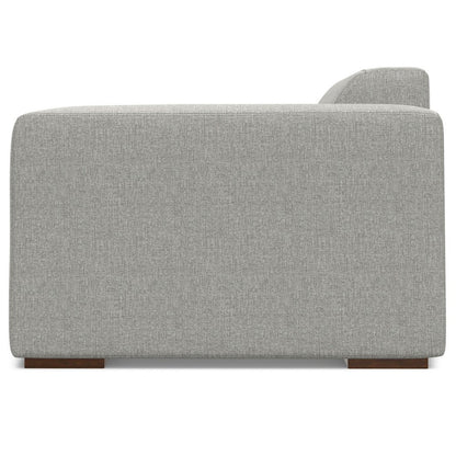 44" Gray Fabric Modular Sofa With Brown Legs