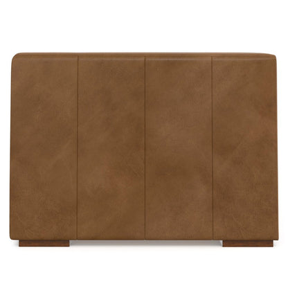 38" Brown Leather Modular Sofa