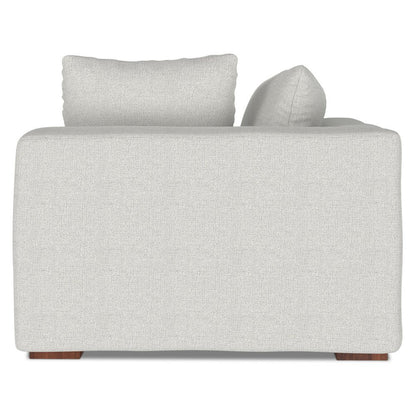 44" Gray Fabric Modular Sofa With Brown Legs