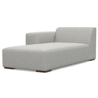 44" Gray and Brown Fabric Arm Chair