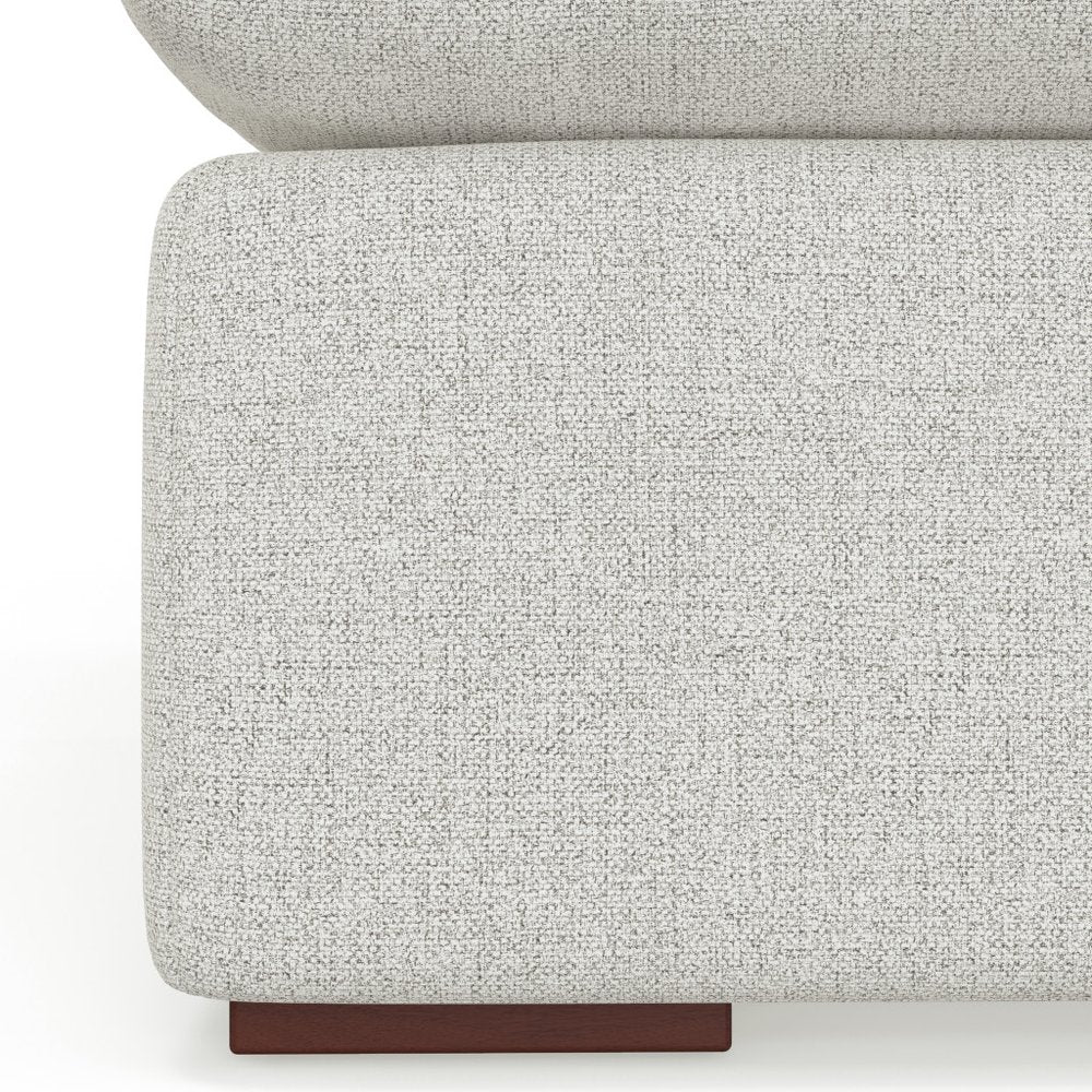 36" Gray and Brown Fabric Arm Chair