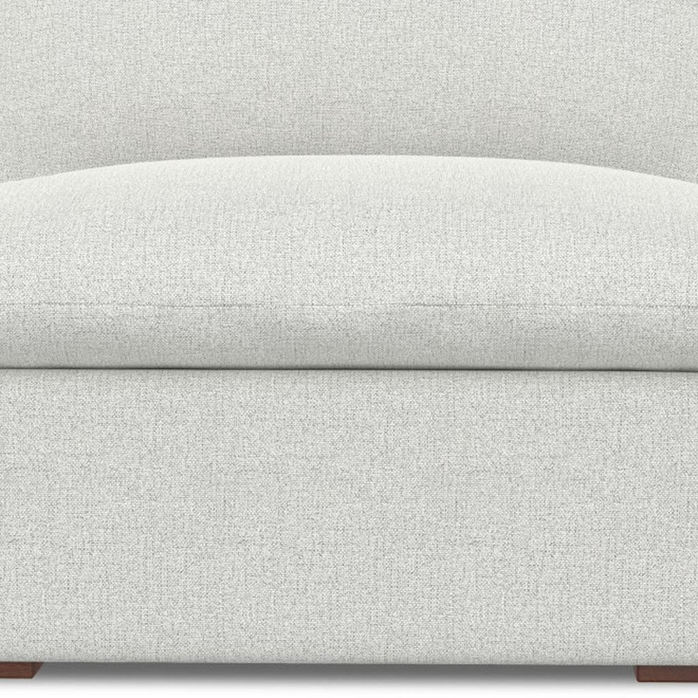 36" Gray and Brown Fabric Arm Chair
