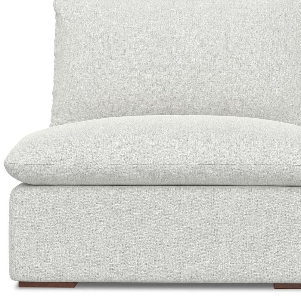 36" Gray and Brown Fabric Arm Chair