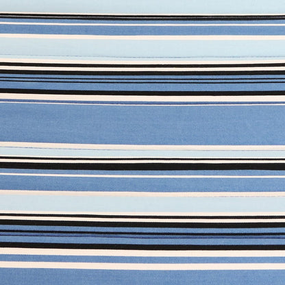 Light Blue And Dark Blue Striped Double Hammock