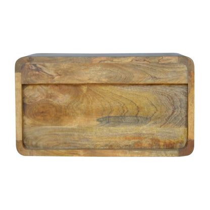 18" Natural Solid Wood One Drawer Floating Nightstand