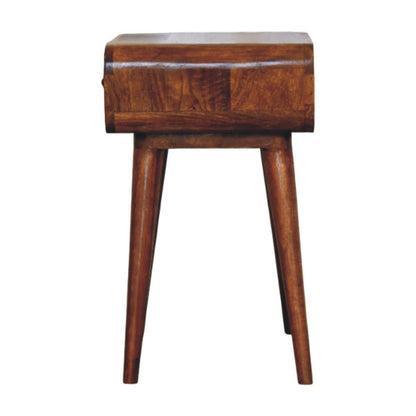 22" Chestnut Solid Wood One Drawer Nightstand