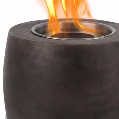 5" Black And White Bioethanol Portable Tabletop Firepit