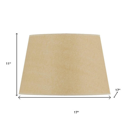 Tan Linen Plain Drum Lamp Shade