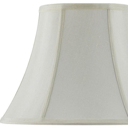 Eggshell Linen Piped Bell Lamp Shade