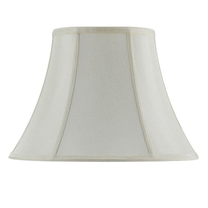 Eggshell Linen Piped Bell Lamp Shade