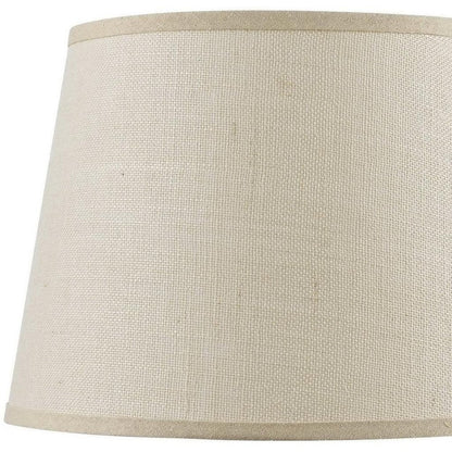 Light Brown Burlap Plain Drum Lamp Shade