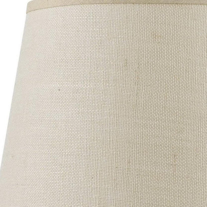 Light Brown Burlap Plain Drum Lamp Shade