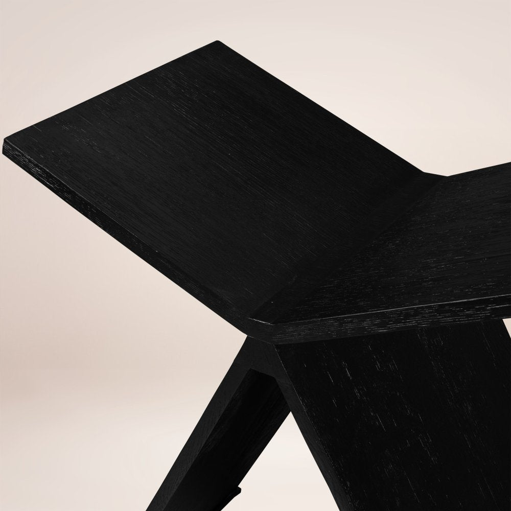 41" Black Wood One Tier Bookcase