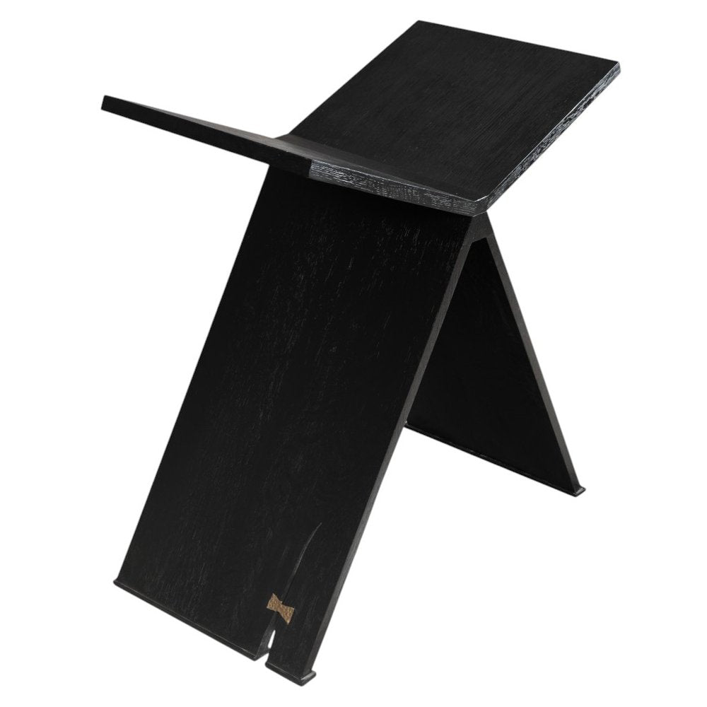 41" Black Wood One Tier Bookcase