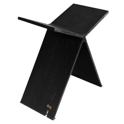41" Black Wood One Tier Bookcase