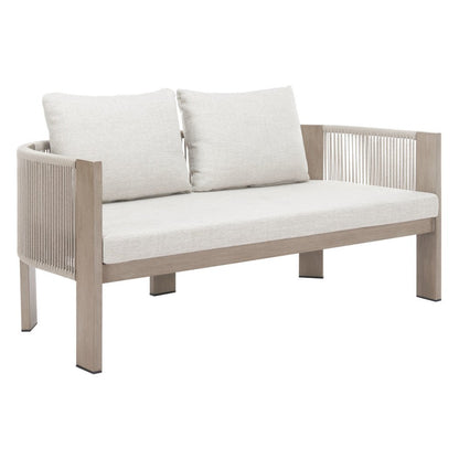 59" Beige Polypropylene Sofa