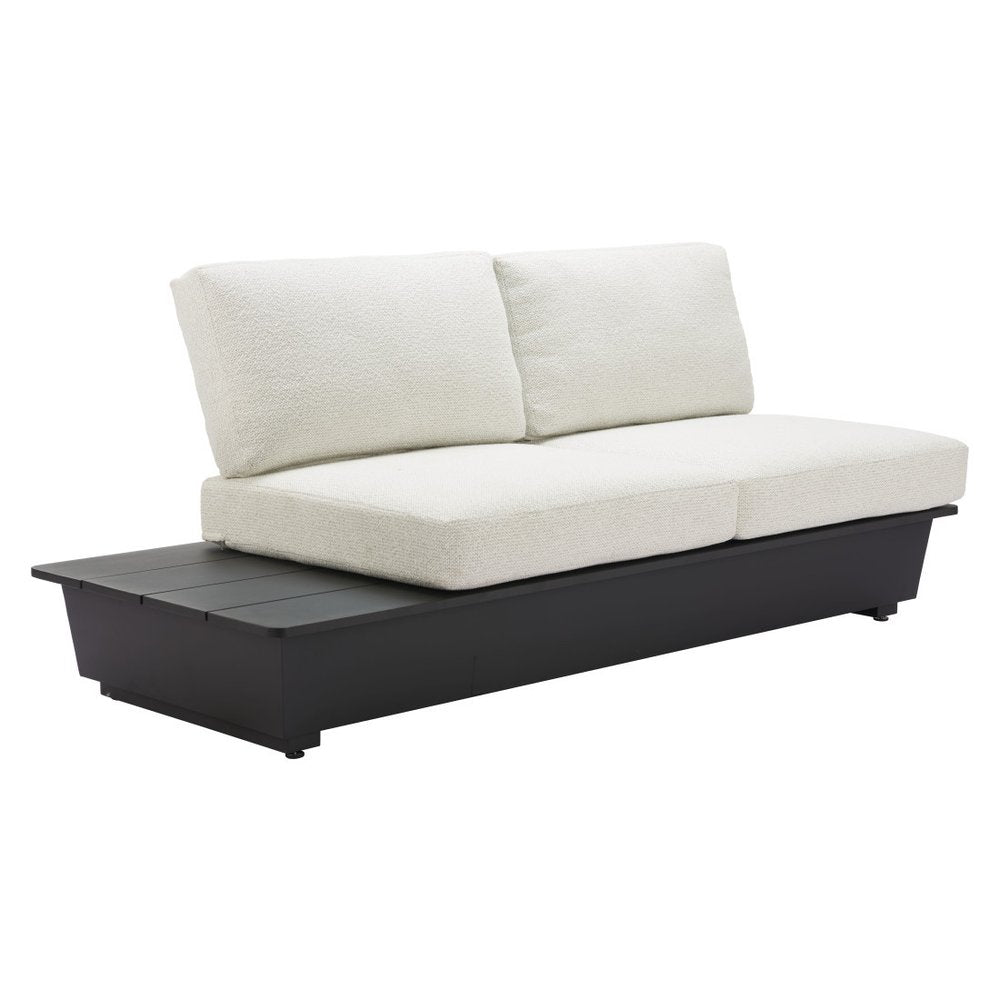 79" Beige Polypropylene Sofa