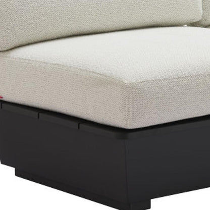 79" Beige Polypropylene Sofa