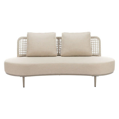 75" Beige Fabric Sofa