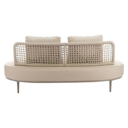 75" Beige Fabric Sofa