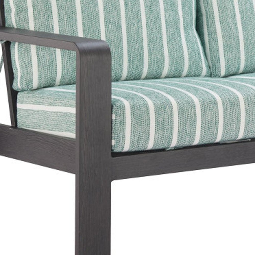 83" Green Polypropylene Sofa