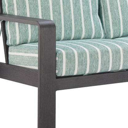 83" Green Polypropylene Sofa