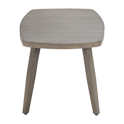 43" Brown Aluminum Outdoor Coffee Table