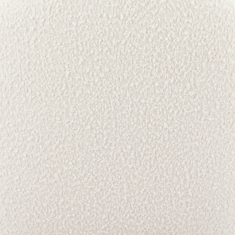 35" White Upholstered Swivel Arm Chair