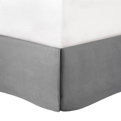Set of Eight Gray And Ivory Damask Ring Stitch Polyester Sham And Comforter