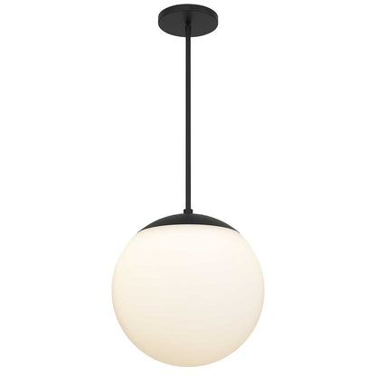 Black And White Frosted LED Dimmable Outdoor Hanging Light With Black Shades