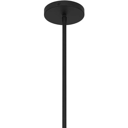 Black Frosted LED Dimmable Outdoor Hanging Light With Black Shades