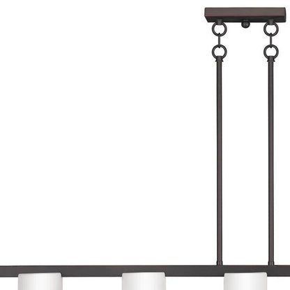 Five Light Dimmable Chandelier With Shades