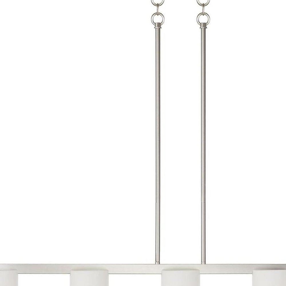 Five Light Dimmable Chandelier With Shades