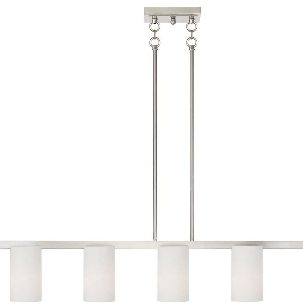 Five Light Dimmable Chandelier With Shades