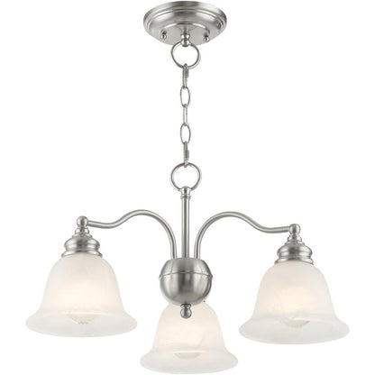 Three Light Dimmable Chandelier With Shades
