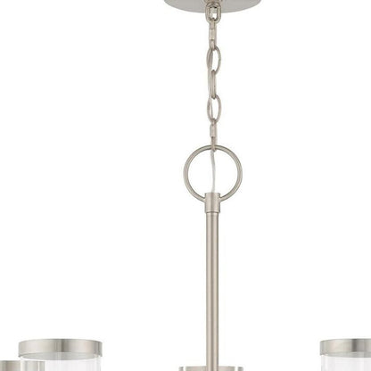 Five Light Dimmable Chandelier With Shades