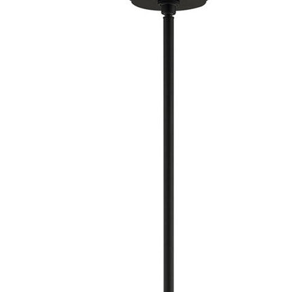 Black Five Light Dimmable Chandelier With Shades