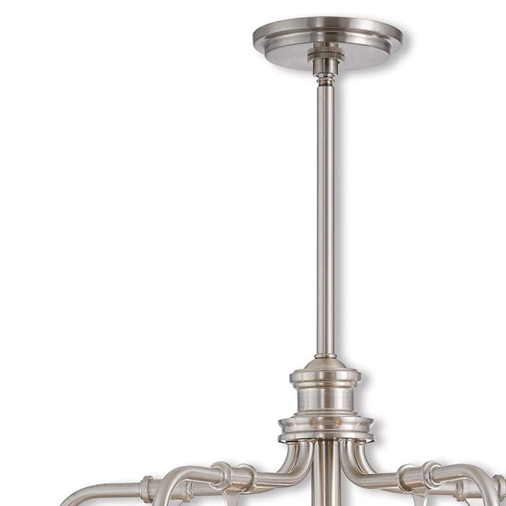 Five Light Dimmable Chandelier With Shades