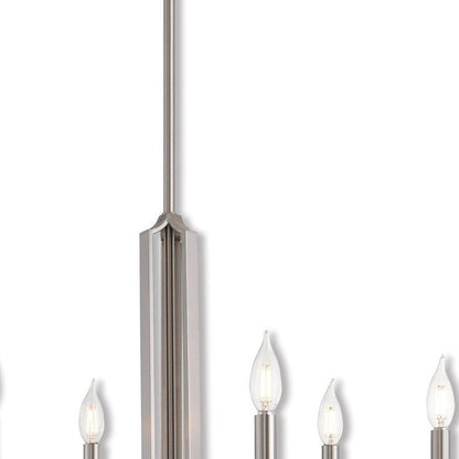 Six Light Dimmable Chandelier With Shades