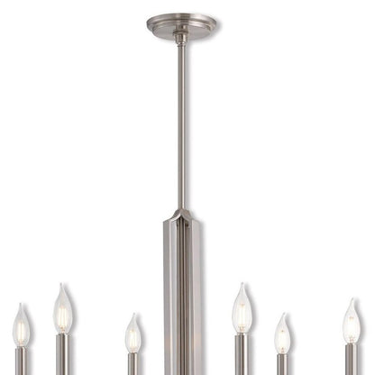 Six Light Dimmable Chandelier With Shades