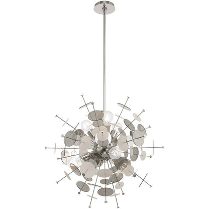 Six Light Dimmable Chandelier With Shades