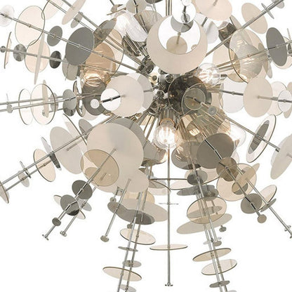 Twelve Light Dimmable Chandelier With Shades