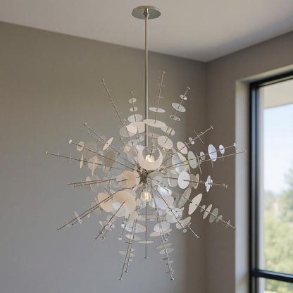 Twelve Light Dimmable Chandelier With Shades