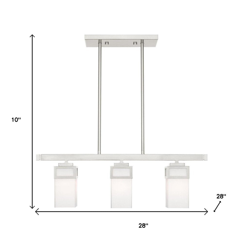 Three Light Dimmable Chandelier With Shades