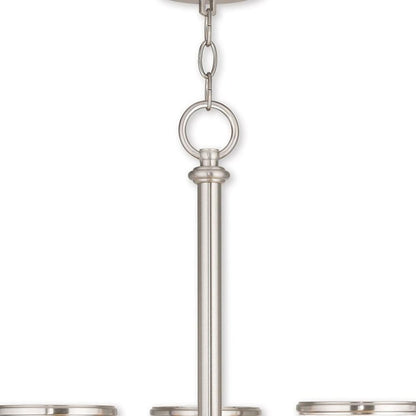 Five Light Dimmable Chandelier With Shades